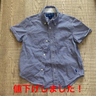 ポロラルフローレン(POLO RALPH LAUREN)の○“値下げ！”【中古】ラルフローレン　子供用半袖ギンガムCシャツ(3/3T)(ブラウス)