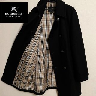 バーバリーブラックレーベル(BURBERRY BLACK LABEL)のBURBERRY BLACKLABEL カシミヤ　ノバチェック　ウールコート(ステンカラーコート)