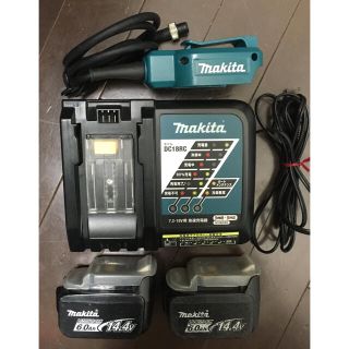 マキタ(Makita)のマキタ 電動リールアダプター バッテリー  14.4V(6.0Ah)2個 充電器(リール)