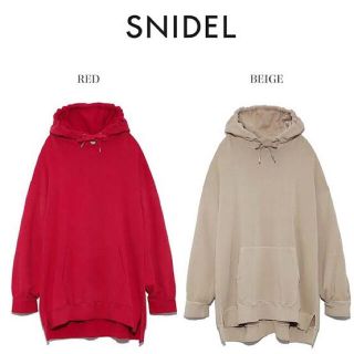 スナイデル(SNIDEL)のスナイデル スウェットフーディーワンピース 新品未使用(トレーナー/スウェット)