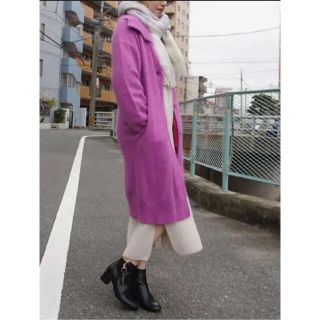 リリーブラウン フワフワニットコート ロングカーディガン アンゴラ リリーブラウン フワフワニットコート ロングカーディガン アンゴラ