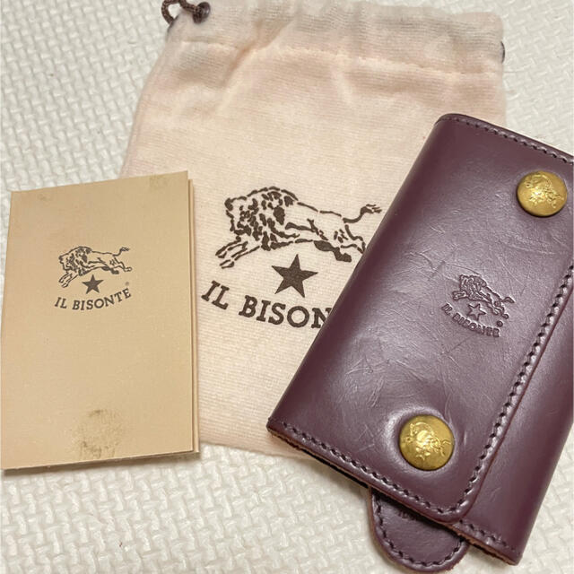 IL BISONTE(イルビゾンテ)のイルビゾンテ  キーケース　限定885プラム レディースのファッション小物(キーケース)の商品写真