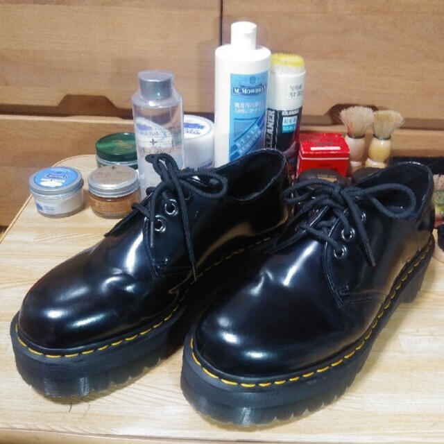 Dr.Martens(ドクターマーチン)の美品 ドクターマーチン QUAD 1461 27cm 厚底 Dr.Martens メンズの靴/シューズ(ブーツ)の商品写真