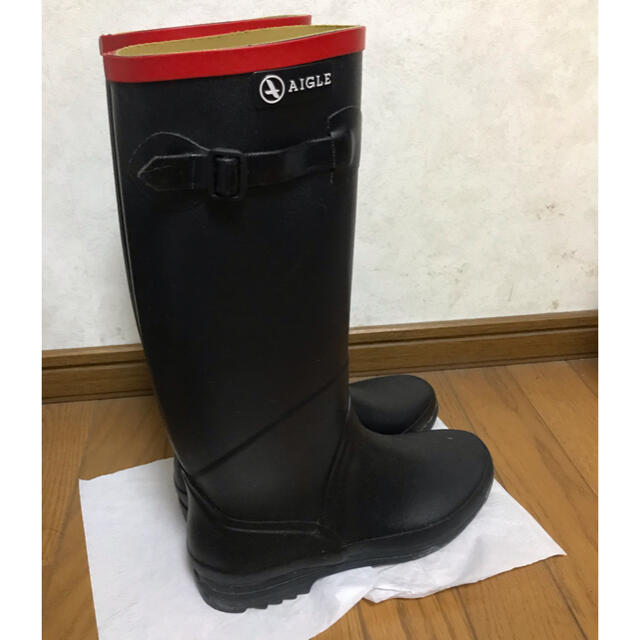美品 AIGLE エーグル ロング ブーツ 24〜24.5cm-