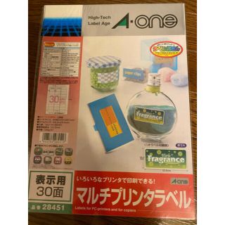 A-one マルチプリンタラベル　表示用30面　品番28451(シール)