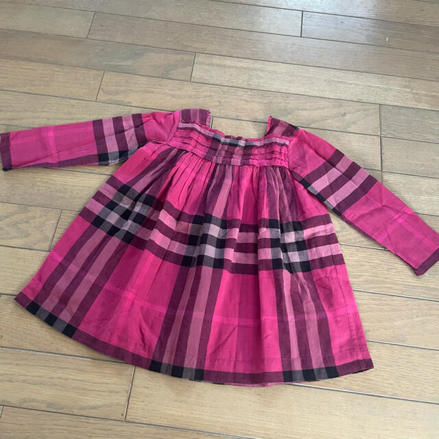 BURBERRY バーバリー 濃ピンクチェック ワンピース チュニック 七五三 | フリマアプリ ラクマ