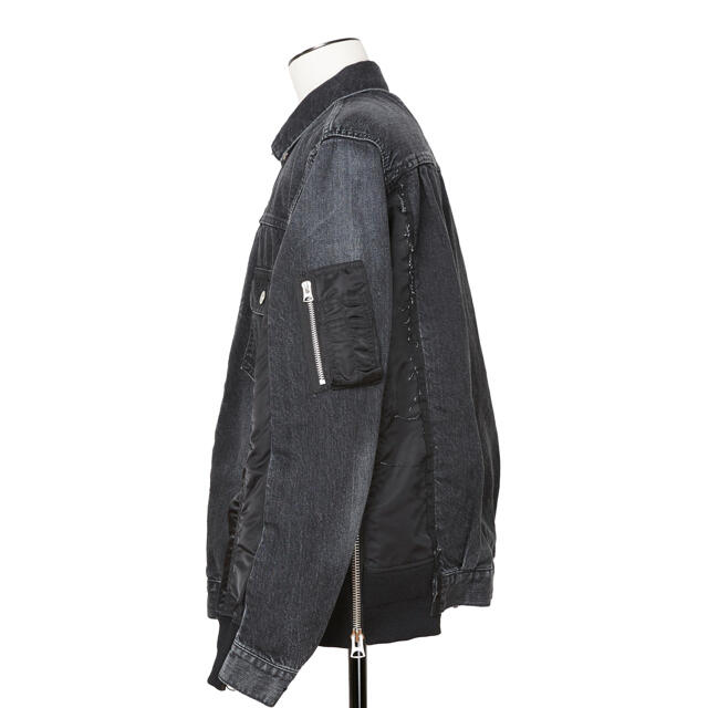 sacai(サカイ)のsacai サカイ Denim x MA-1 Jacket デニムジャケット メンズのジャケット/アウター(Gジャン/デニムジャケット)の商品写真
