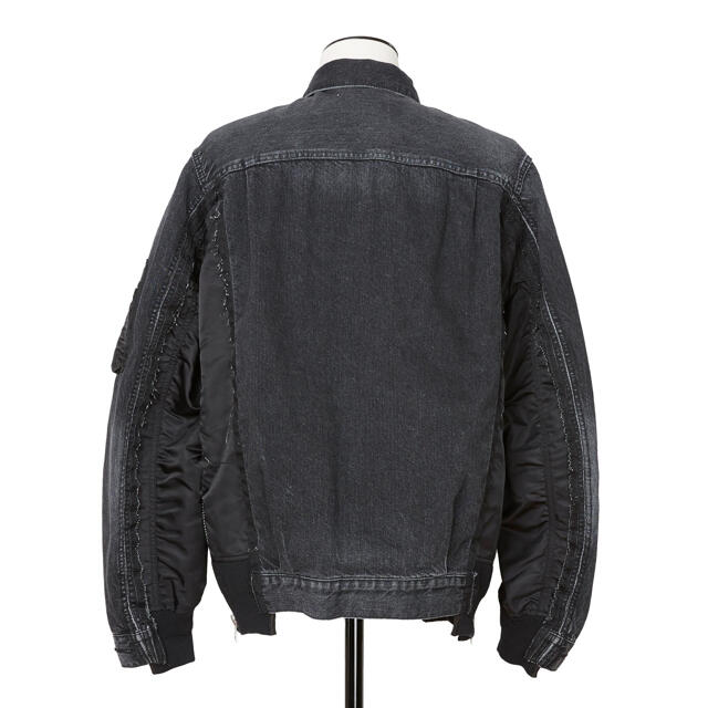 sacai(サカイ)のsacai サカイ Denim x MA-1 Jacket デニムジャケット メンズのジャケット/アウター(Gジャン/デニムジャケット)の商品写真