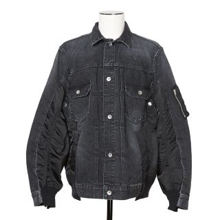 サカイ(sacai)のsacai サカイ Denim x MA-1 Jacket デニムジャケット(Gジャン/デニムジャケット)