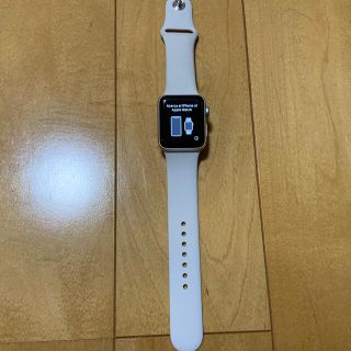 アップル(Apple)のApple watch 3 38ミリ ホワイト(腕時計(デジタル))