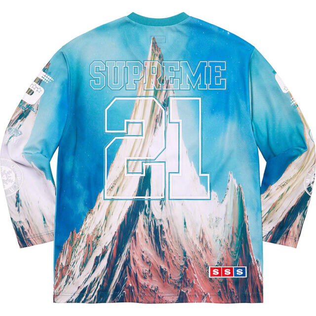Supreme(シュプリーム)のL 水色 Supreme Mountain Hockey Jersey 新品 メンズのトップス(Tシャツ/カットソー(七分/長袖))の商品写真