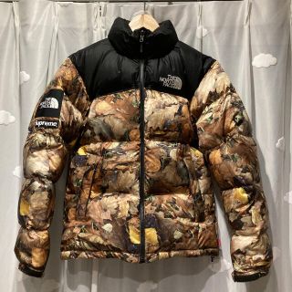 ザノースフェイス(THE NORTH FACE)のノースフェイス supreme コラボヌプシダウンジャケット 枯葉 枯れ葉(ダウンジャケット)