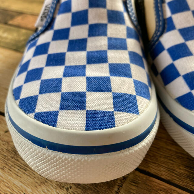 VANS(ヴァンズ)のVANS バンズ スリッポン スニーカー キッズ  運動靴 チェッカー柄 19㎝ キッズ/ベビー/マタニティのキッズ靴/シューズ(15cm~)(スニーカー)の商品写真