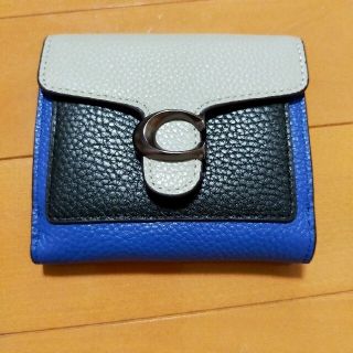 コーチ(COACH)のCOACH コーチ　タビー　カラーブロック　ブルー(財布)