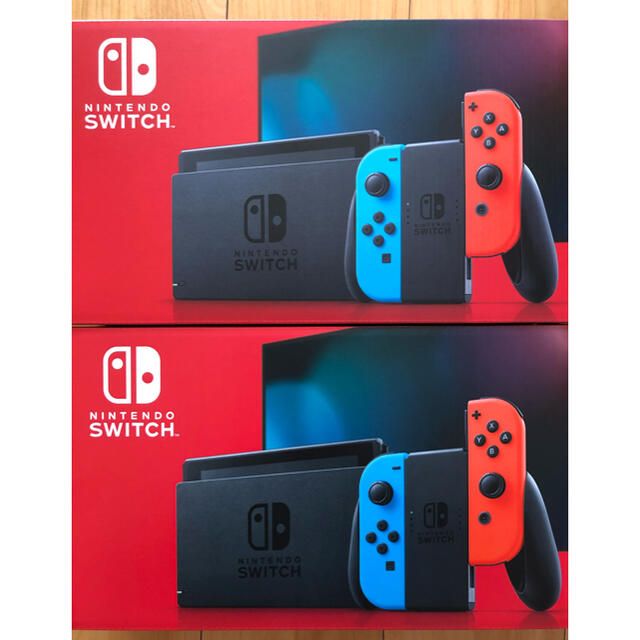 新品未開封2台ニンテンドースイッチ 本体 Nintendo Switch ネオン