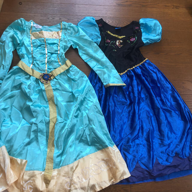 Disney(ディズニー)のアナ雪ドレスセット7歳〜8歳 キッズ/ベビー/マタニティのキッズ服女の子用(90cm~)(ドレス/フォーマル)の商品写真