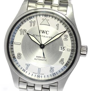 インターナショナルウォッチカンパニー(IWC)の★保証書付き【IWC SCHAFFHAUSEN】IWC スピットファイヤー マークXVI デイト IW325505 自動巻き メンズ 【220602】【ev15】(腕時計(アナログ))