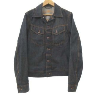 ヌーディジーンズ(Nudie Jeans)のヌーディージーンズ 美品 デニム ジャケット NJ3752 インディゴ S(Gジャン/デニムジャケット)