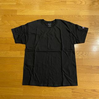 チャンピオン(Champion)のチャンピオン　黒無地　半袖Tシャツ　丸胴　未使用品　Lサイズ(Tシャツ/カットソー(半袖/袖なし))