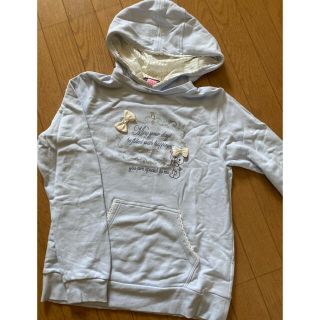 メゾピアノジュニア(mezzo piano junior)の☆160センチ☆メゾピアノ☆パーカートレーナー☆ユーズド☆(Tシャツ/カットソー)