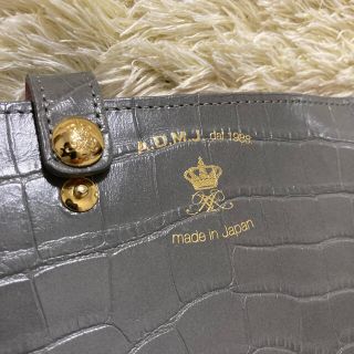 専用 ADMJ スリムウォレット 長財布 クロコ型押し スワロフスキー