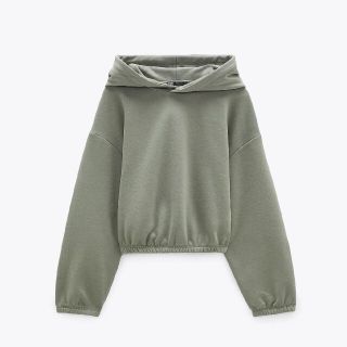 ザラ(ZARA)のZARA　クロップド丈フーディー　Sサイズ(パーカー)