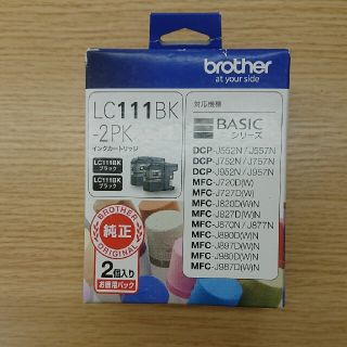 ブラザー(brother)のブラザー純正インクＬＣ111ＢＫ-2ＰＫ 期限切れ(PC周辺機器)