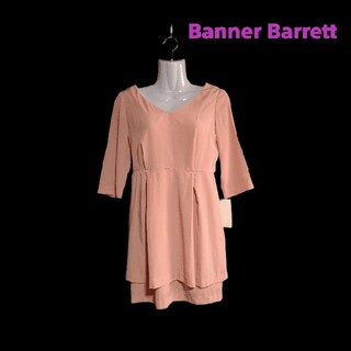 バナーバレット(Banner Barrett)の【新品】Banner Barrett バナーバレット・七分袖ワンピース(ミニワンピース)