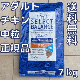 セレクト(SELECT)の【新品】セレクトバランス　アダルト　チキン　中粒　7kg(ペットフード)