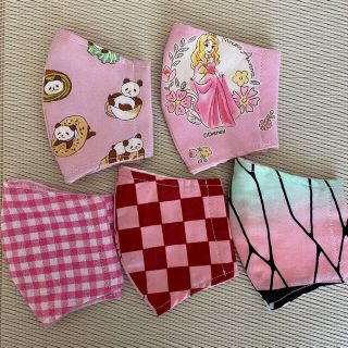 ☆お値下げ中☆ 子ども用インナーマスク　女の子5枚セット(外出用品)