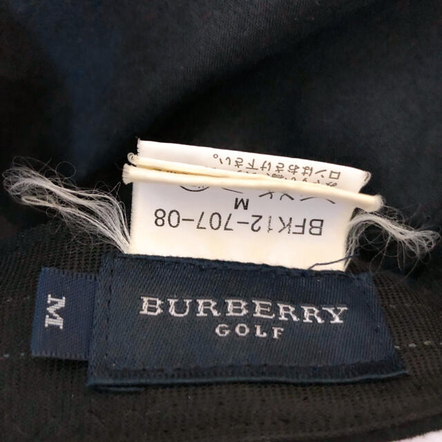 BURBERRY(バーバリー)の古着　バーバリーゴルフ　ヘリンボーン　ハンチング　M レディース スポーツ/アウトドアのゴルフ(ウエア)の商品写真