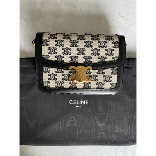 celine(セリーヌ)のセリーヌ　トリオンフテキスタイルミディアム レディースのバッグ(ショルダーバッグ)の商品写真