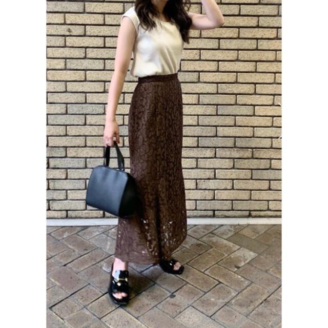 moussy(マウジー)の【MOUSSY】LACE LONGスカート レディースのスカート(ロングスカート)の商品写真