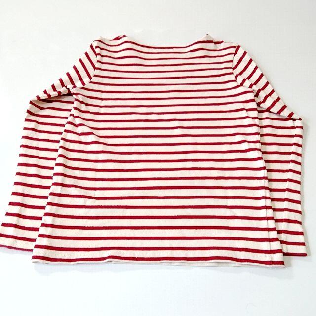 ORCIVAL(オーシバル)のORCIVALボーダーカットソー  バスクシャツ 白 赤  レディースのトップス(Tシャツ(長袖/七分))の商品写真