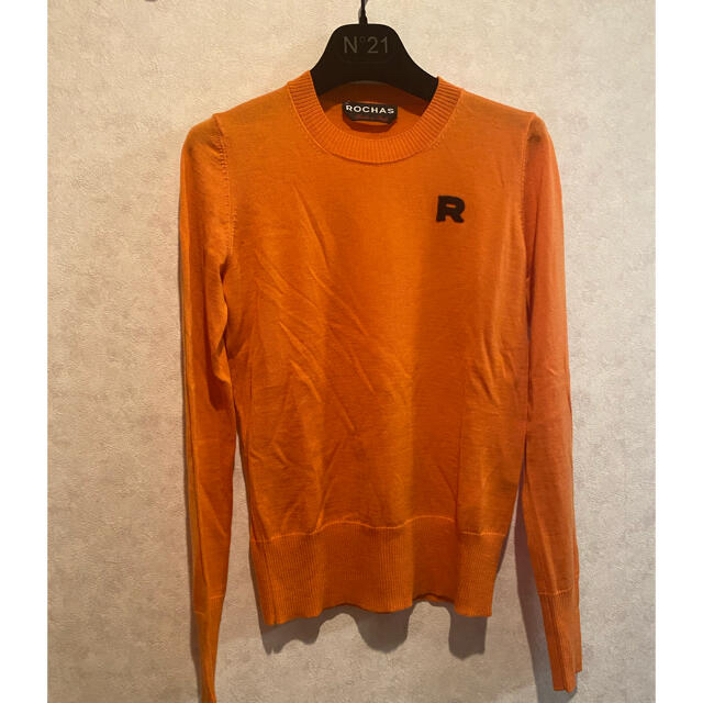 ROCHAS(ロシャス)のロシャス　オレンジニット🧶 レディースのトップス(ニット/セーター)の商品写真