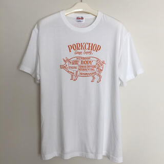 完売！PORKCHOP ポークチョップ 半袖 Tシャツ XL 20ss 白(Tシャツ/カットソー(半袖/袖なし))