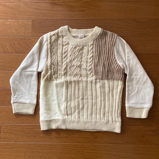 petit main(プティマイン)のpetit main  ニットトレーナー　110 キッズ/ベビー/マタニティのキッズ服男の子用(90cm~)(ニット)の商品写真