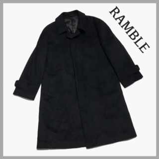 極美品 ランブル 最高級カシミヤコート チェスターコート M 黒 極美品 ランブル 最高級カシミヤコート チェスターコート M 黒