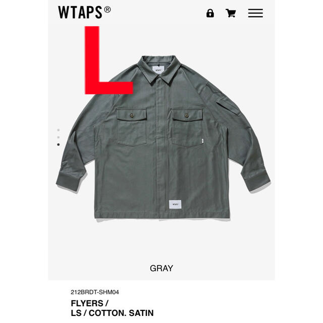 W)taps(ダブルタップス)のwtaps  FLYERS / LS / COTTON. SATIN L  メンズのジャケット/アウター(ミリタリージャケット)の商品写真