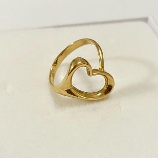 ジュエリーツツミ(JEWELRY TSUTSUMI)のジュディス0725様 専用 k18 オープンハート リング(リング(指輪))