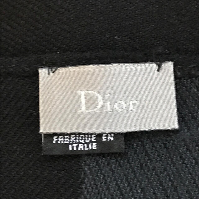 dior ディオールオム ウール マフラー ストール ブラック グレー