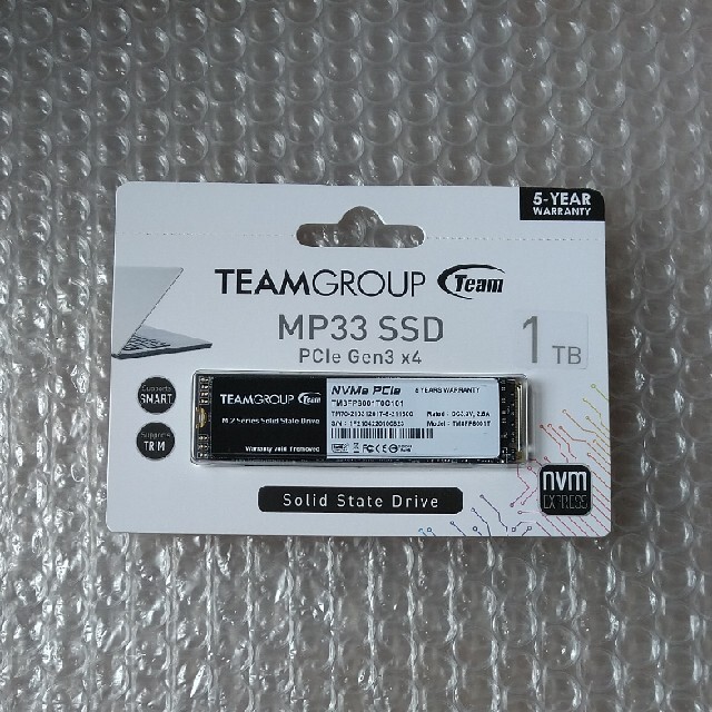 m.2  SSD 1TB（新品・未開封）