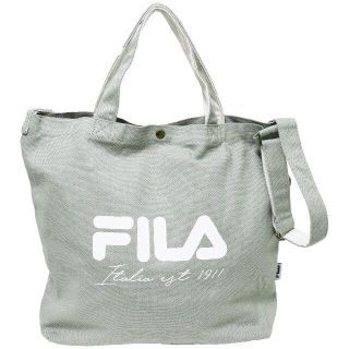 フィラ(FILA)のFILA フィラ トートバッグ ショルダーバッグ 2WAY帆布ロゴ ミント新品(ショルダーバッグ)