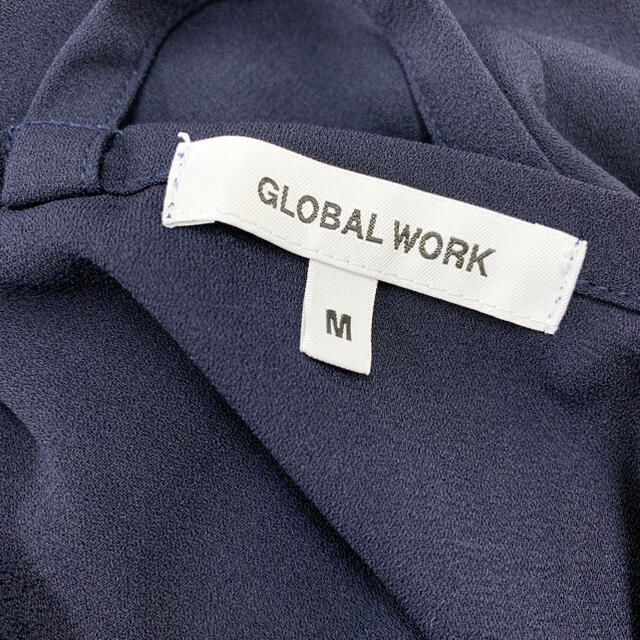 GLOBAL WORK(グローバルワーク)のキャミワンピース ネイビー レディースのワンピース(ロングワンピース/マキシワンピース)の商品写真