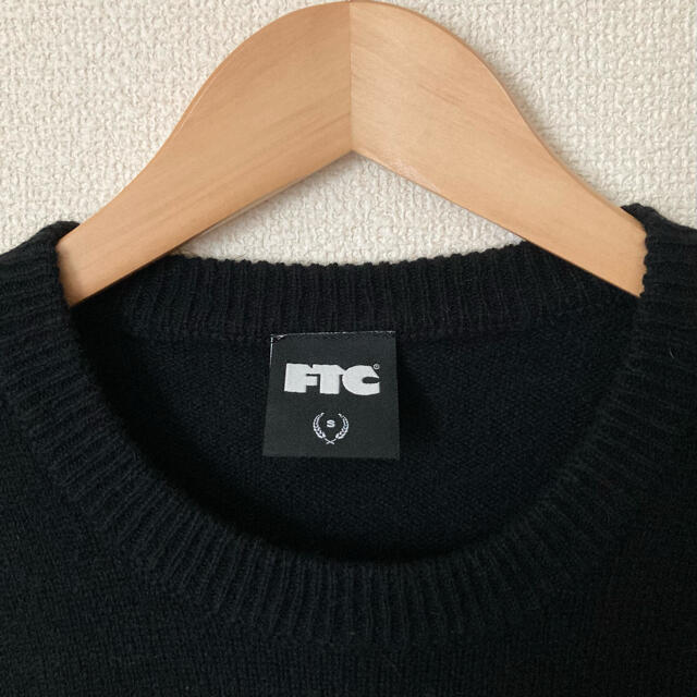 FTC エフティーシー クルーネック ニット セーター 黒 サイズS