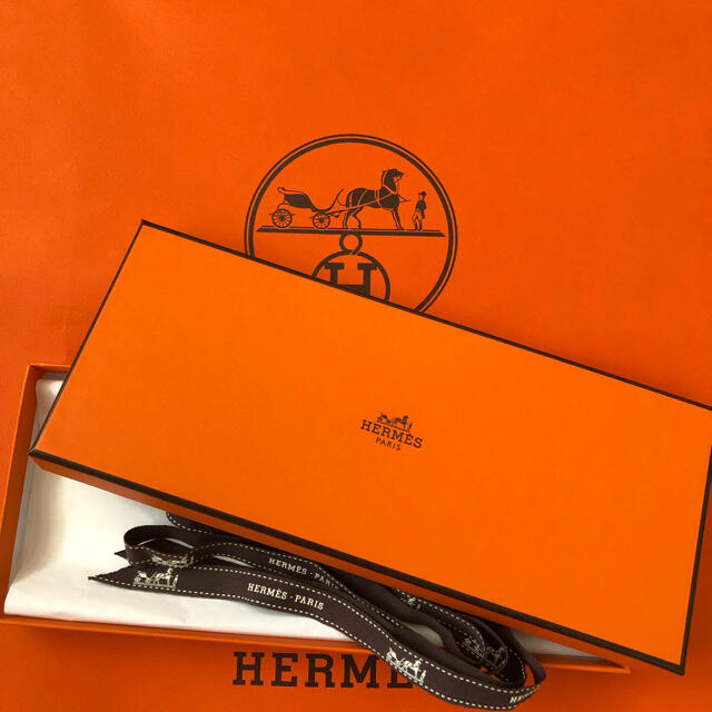 Hermes(エルメス)のエルメス　ガブロッシュ　空き箱　リボン インテリア/住まい/日用品のインテリア小物(その他)の商品写真