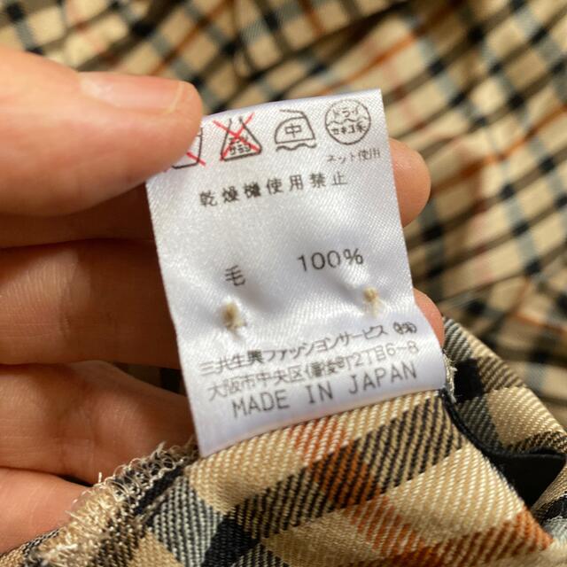 DAKS(ダックス)のウールマーク付DAKS大きめsize13チェックシャツ美品日本製 レディースのトップス(シャツ/ブラウス(長袖/七分))の商品写真