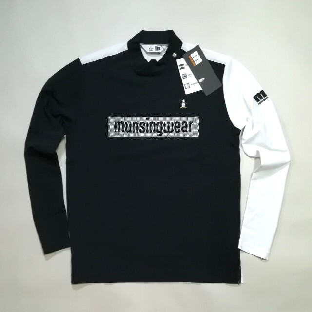 Munsingwear(マンシングウェア)の新品　munsingwear マンシングウェア　ストレッチ モックシャツ スポーツ/アウトドアのゴルフ(ウエア)の商品写真