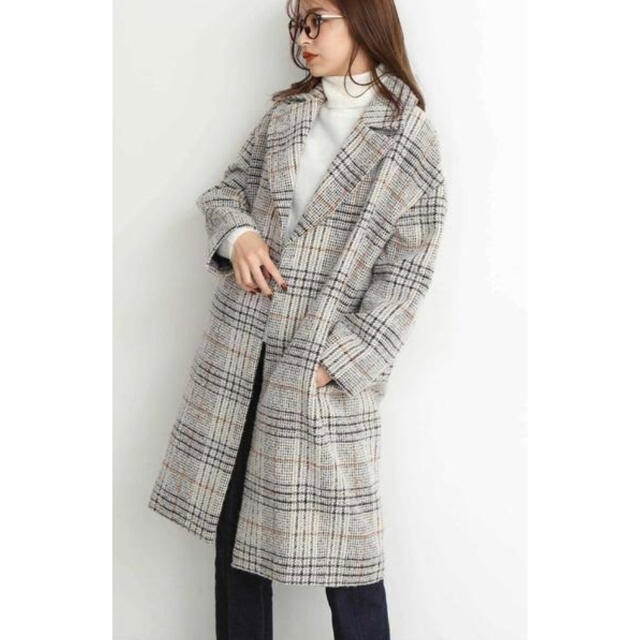 N.Natural beauty basic - ループチェックコートの通販 by まるこ's