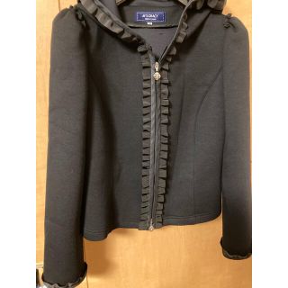 美品　エムズグレイシー パーカー　ジャージー　トップス　フリル　S M